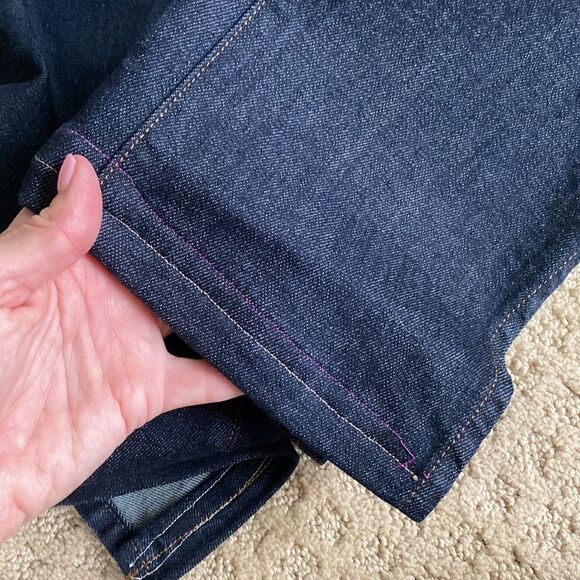 BLDWN Vented Hi Rise Skinny Jean Abyss Blue Dark Wash Size 29 - Picture 13 of 16